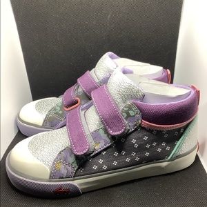 See Kai Run Girls Kya Gray/Purple Mix